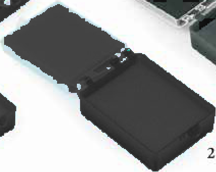 Plastic Crown Box W/Foam 2" 500/Cs (Black)